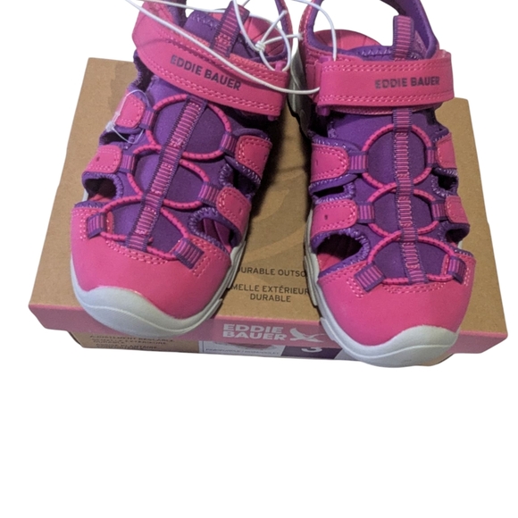 Eddie Bauer Kids Pink and Purple Sandals. Size 3. - Picture 3 of 6